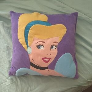 Cinderella Purple and Blue Princess Decorative Pillow